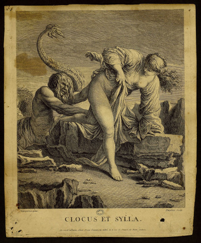 Clocus et Sylla. [image fixe] / Saluatorose pinx. Desplace sculp. , Se vend à Paris, Chez Duret Graveur, au milieu de la rue Fouare, en Porte Cochere : Duret, 1702/1739