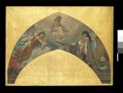 Saint Saturnin en prière ; étude pour le décor de l'église de Champigny-sur-Marne