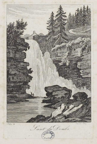 Saut du Doubs [estampe] / , Ballura, delineavit, Chamoin, sculpsit , [S.l.] : [s.n.], 1700-1799