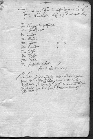 Registre des délibérations municipales 1er novembre 1632 - 31 mars 1633