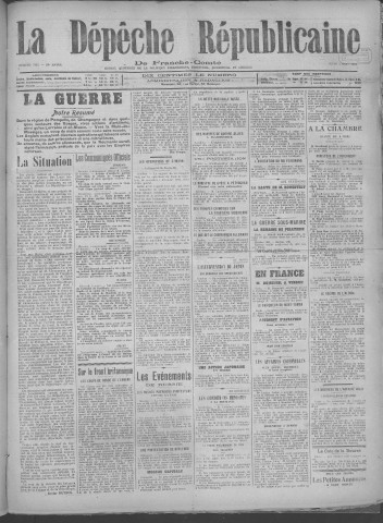07/03/1918 - La Dépêche républicaine de Franche-Comté [Texte imprimé]