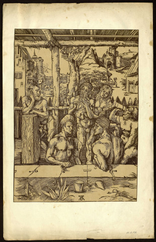 [Le bain des hommes, d'après Dürer] [estampe]  / ; / AD [Monogramme] , [S.l.] : [s.n.], [1549-1618]