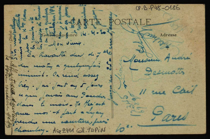 Besançon - Besançon - Fontaine Billecul. [image fixe] , Besançon : Etablissements C. Lardier - Besançon (Doubs), 1914/1920