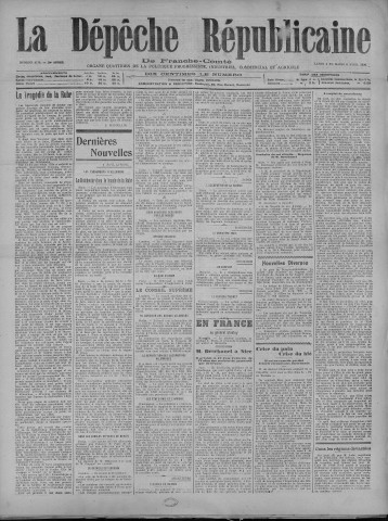 06/04/1920 - La Dépêche républicaine de Franche-Comté [Texte imprimé]