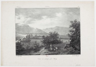 Entrée des montagnes par Poligny [estampe] : Jura / Ed. Hostein lith. , [Paris] : Impr. lith. de H. Gaugain, [1800-1899]