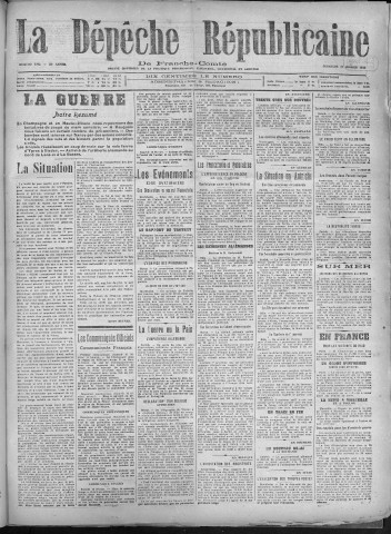 17/02/1918 - La Dépêche républicaine de Franche-Comté [Texte imprimé]