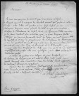 Ms 626 - Lettres de l'abbé Grandidier à D. Grappin
