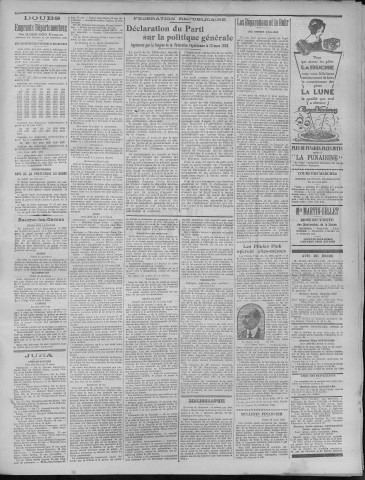 20/03/1923 - La Dépêche républicaine de Franche-Comté [Texte imprimé]