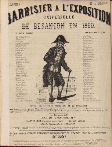 Barbisier à l'Exposition universelle de Besançon en 1860