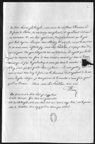 Ms 2957 (tome XVI) - Lettres adressées à P.-J. Proudhon : Haag à Huré