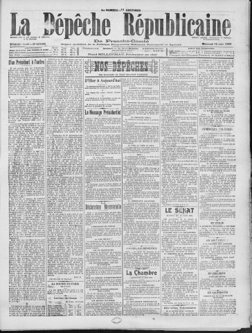18/06/1924 - La Dépêche républicaine de Franche-Comté [Texte imprimé]