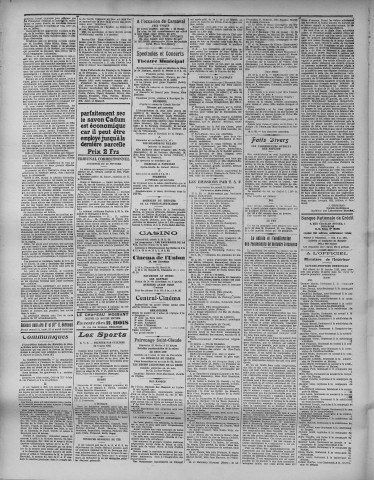 21/02/1925 - La Dépêche républicaine de Franche-Comté [Texte imprimé]