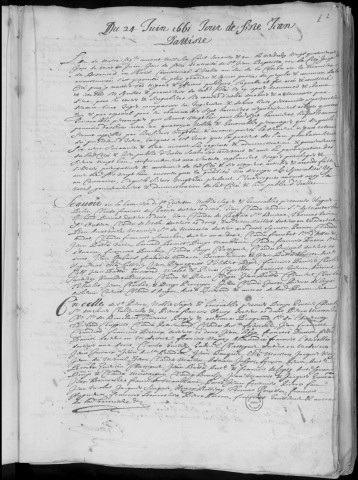 Registre des délibérations municipales 24 juin 1661 - 23 juin 1663