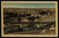 Besançon-les-Bains (Doubs) Panorama des trois ponts [image fixe] , Macon : Combier imprimeur, 1904-1930