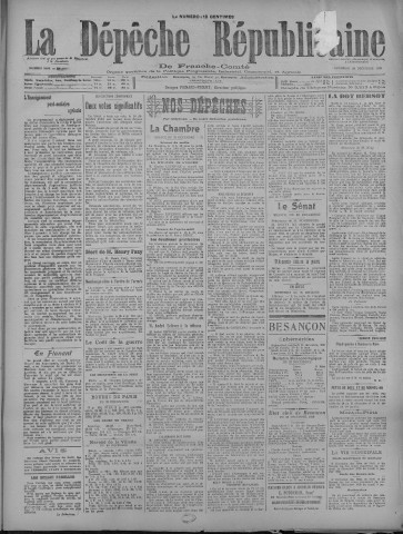 24/12/1920 - La Dépêche républicaine de Franche-Comté [Texte imprimé]
