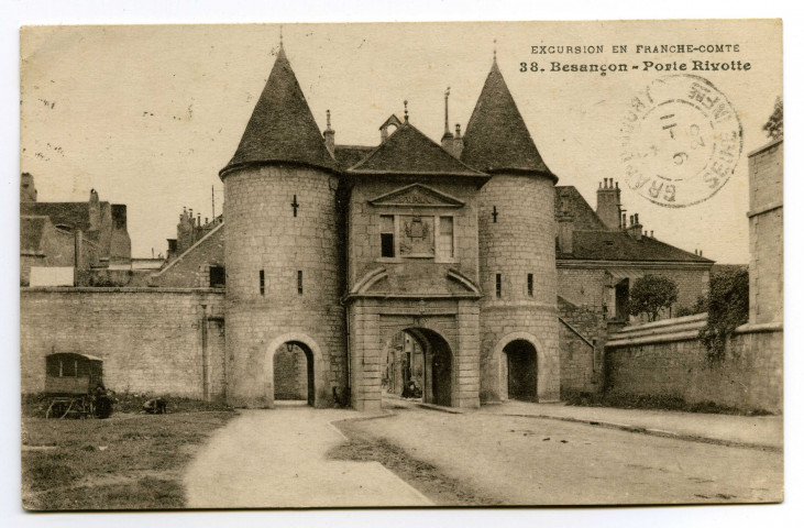 Besançon - Porte Rivotte [image fixe] , L'Isle-sur-le-Doubs : Edition Gaillard-Prêtre, Borne, successeur, 1920-1925