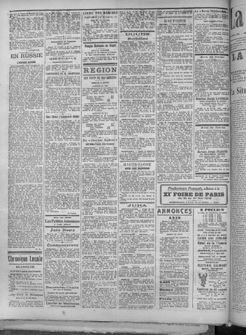 19/02/1918 - La Dépêche républicaine de Franche-Comté [Texte imprimé]