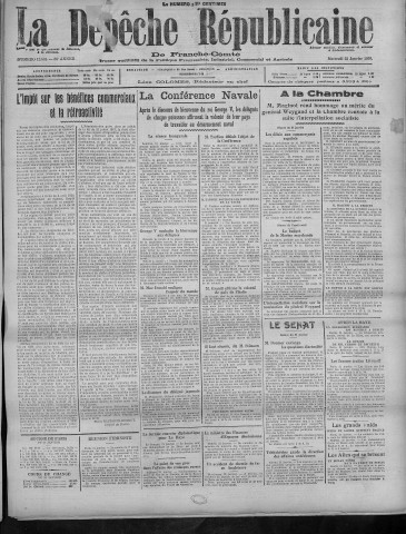 22/01/1930 - La Dépêche républicaine de Franche-Comté [Texte imprimé]
