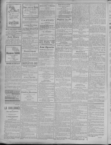 29/10/1922 - La Dépêche républicaine de Franche-Comté [Texte imprimé]