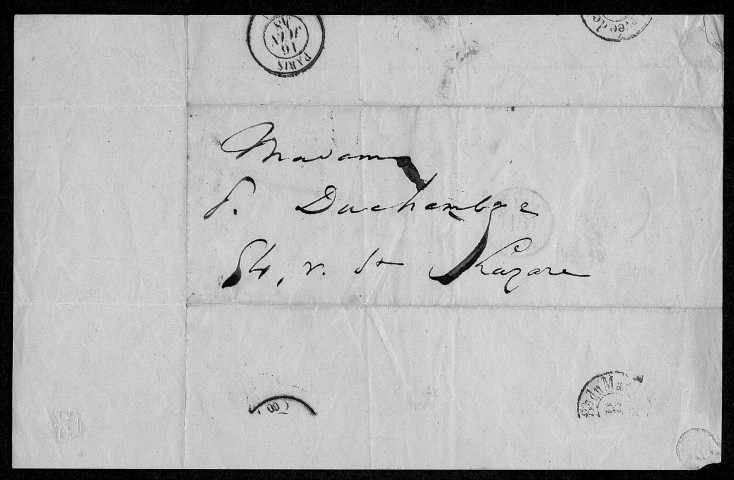 Ms Z 786 - Victor Hugo. Lettres. 1824 et 1848