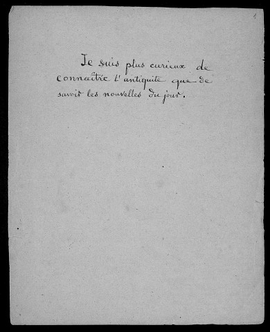 Ms 1885 - Notes historiques sur Baume-les-Dames.