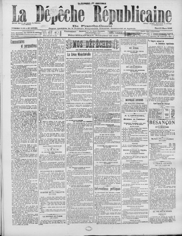09/03/1926 - La Dépêche républicaine de Franche-Comté [Texte imprimé]
