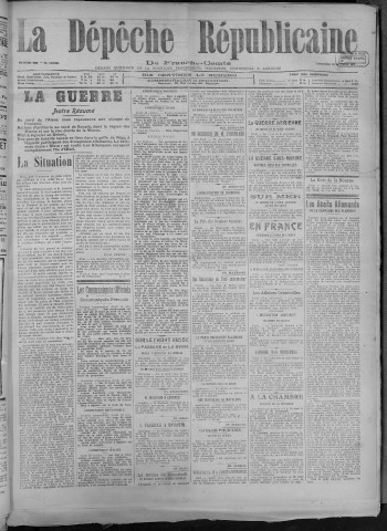 19/10/1917 - La Dépêche républicaine de Franche-Comté [Texte imprimé]