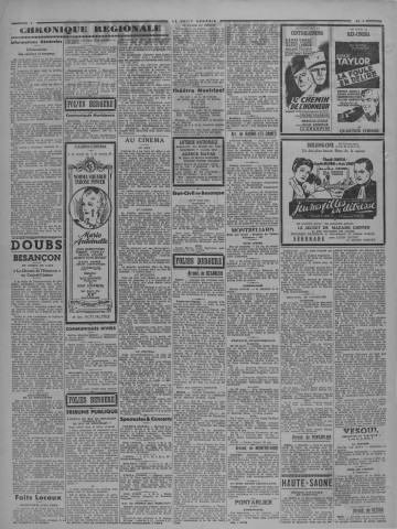 30/03/1940 - Le petit comtois [Texte imprimé] : journal républicain démocratique quotidien