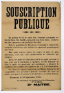 Souscription publique, Besançon 13 Septembre 1944, affiche