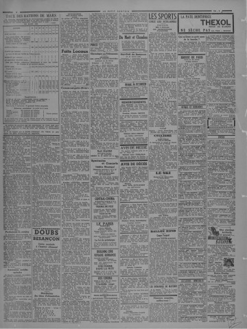 26/02/1943 - Le petit comtois [Texte imprimé] : journal républicain démocratique quotidien