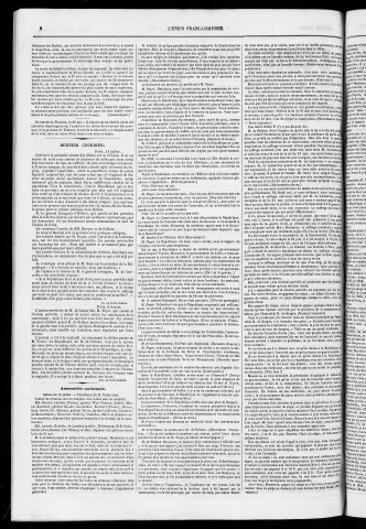 15/07/1851 - L'Union franc-comtoise [Texte imprimé]