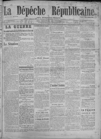 15/09/1917 - La Dépêche républicaine de Franche-Comté [Texte imprimé]