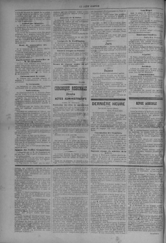 26/08/1883 - Le petit comtois [Texte imprimé] : journal républicain démocratique quotidien