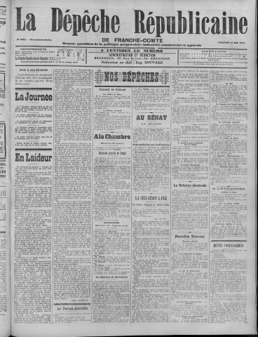 30/05/1912 - La Dépêche républicaine de Franche-Comté [Texte imprimé]