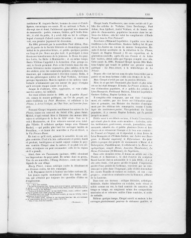 16/09/1912 - Les Gaudes [Texte imprimé] : Journal hebdomadaire, illustré, anecdotique, littéraire, artistique et musical