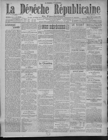 29/11/1924 - La Dépêche républicaine de Franche-Comté [Texte imprimé]