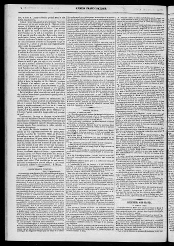 26/09/1869 - L'Union franc-comtoise [Texte imprimé]