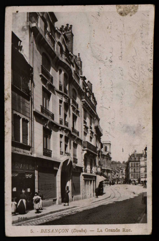 Besançon (Doubs) - La Grande Rue [image fixe] , Paris : Marque "Rose" 143, rue du Temple,
