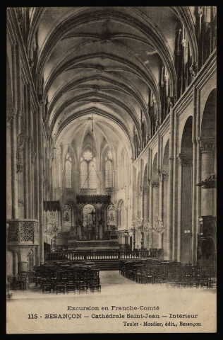 Besançon. - Cathédrale Saint-Jean - Intérieur [image fixe] , Besançon : Teulet - Mosdier, édit., Besançon, 1904/1911