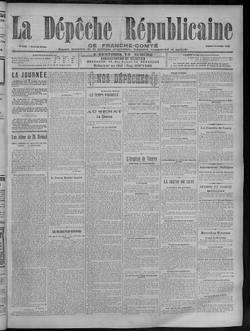 10/04/1906 - La Dépêche républicaine de Franche-Comté [Texte imprimé]