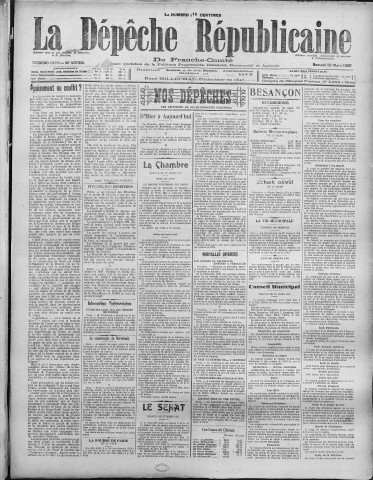 28/03/1925 - La Dépêche républicaine de Franche-Comté [Texte imprimé]