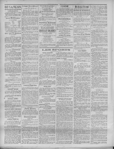 26/02/1921 - La Dépêche républicaine de Franche-Comté [Texte imprimé]