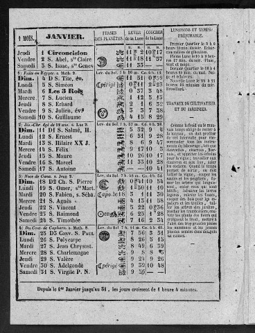 Almanach historique nommé le Postillon de la paix et de la guerre [Texte imprimé] : calculé selon le stile nouveau, pour l'An de Grace... /