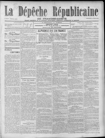 02/06/1905 - La Dépêche républicaine de Franche-Comté [Texte imprimé]