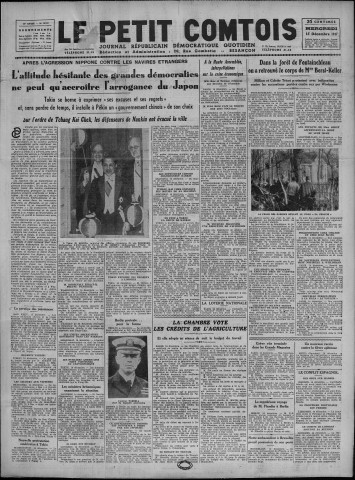 15/12/1937 - Le petit comtois [Texte imprimé] : journal républicain démocratique quotidien