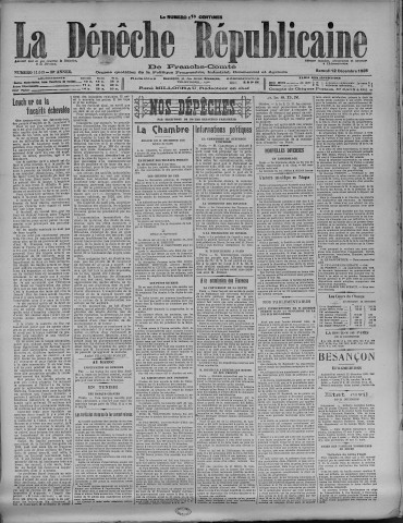 12/12/1925 - La Dépêche républicaine de Franche-Comté [Texte imprimé]