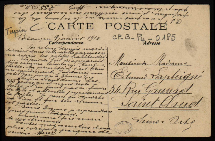 Vallée de Casamène en aval de Besançon et Ile Malpas. Vue prise des rochers de la Citadelle [image fixe] , Paris : I. P. M., 1904/1910