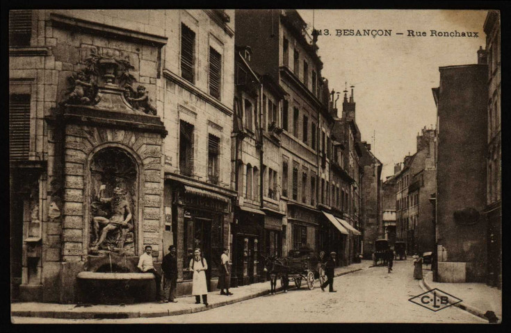- Besançon-Les-Bains. - Rue Ronchaux [image fixe] , Besançon : Etablissements C. Lardier, C. L. B., 1914-1931