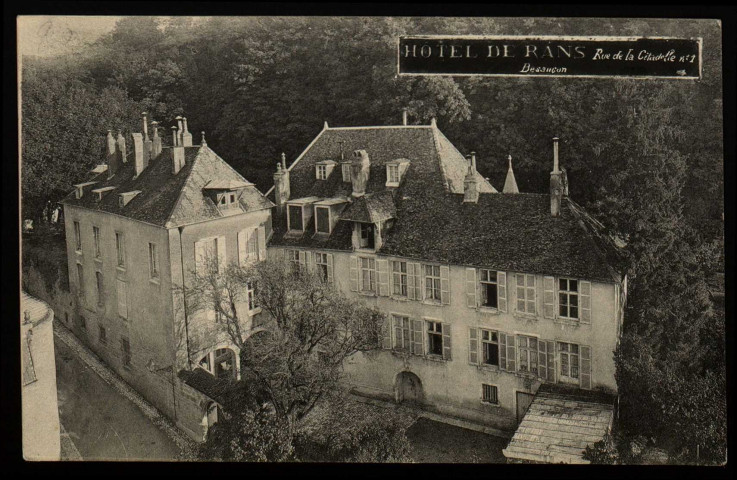 Besançon - Hôtel de Rans [image fixe] , 1904/1929