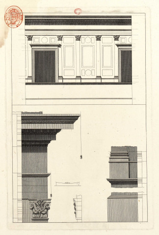 Entablement composite et pilastres [image fixe] , 1700/1790